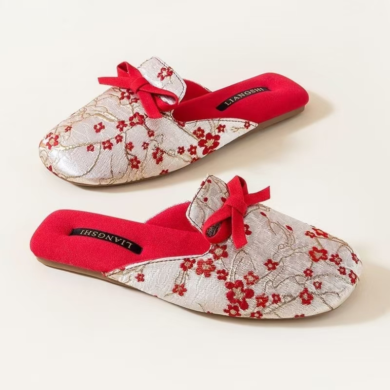 Ethnic Fabric - Baotou – pantoufles de maison imprimées