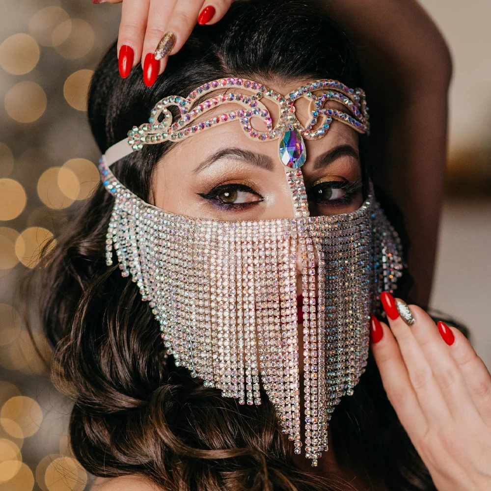 Ethnic Fashion Jewellery - Chaîne de visage exotique bohème à