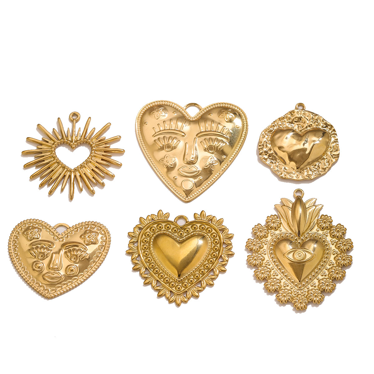 Ethnic Fashion Jewellery - Breloques en forme de cœur en