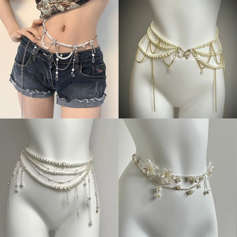 Ethnic Fashion Jewellery - Chaînes de taille en perles élégantes