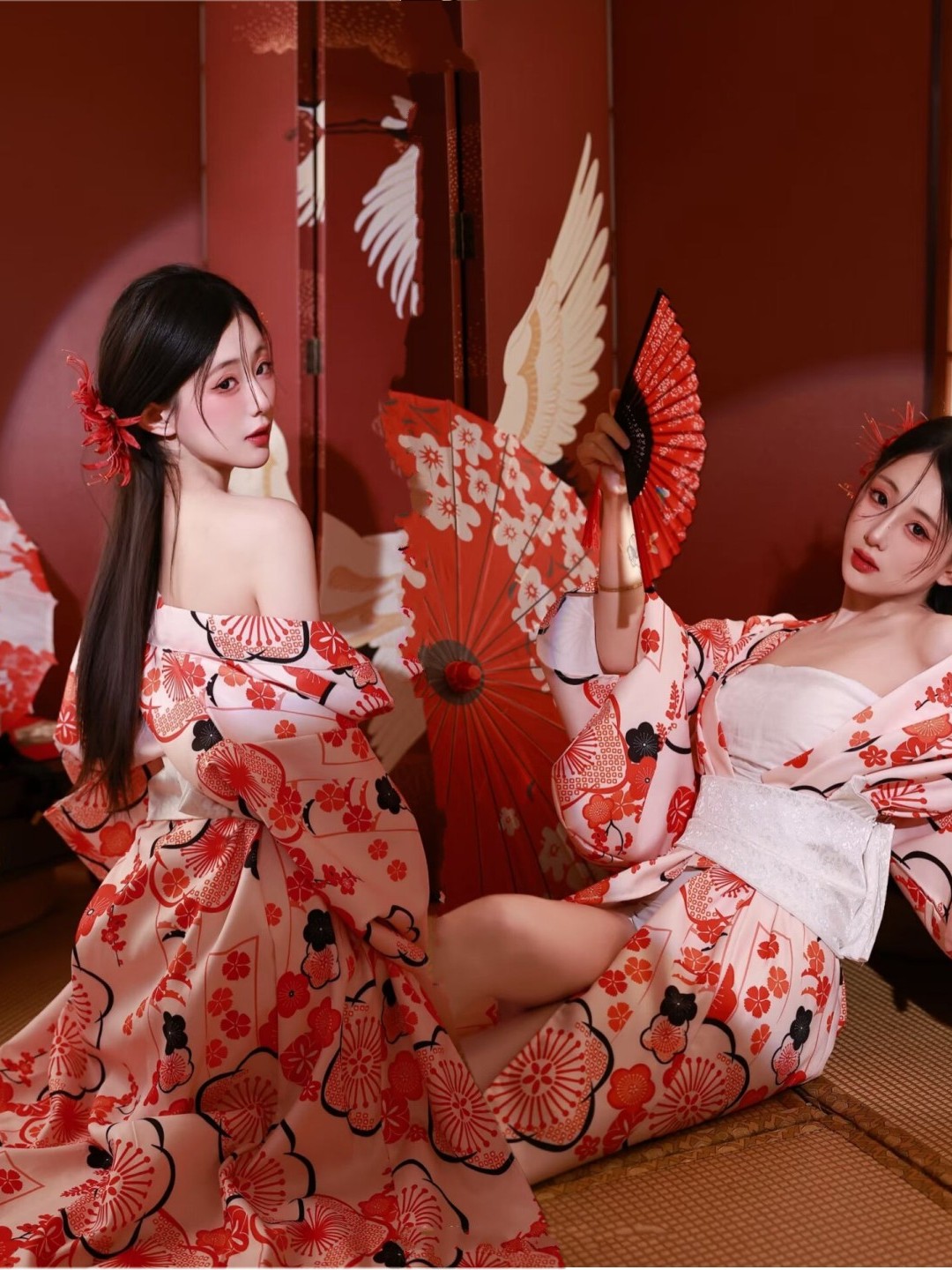 Ethnic Fashion Shoot - Robe de bain japonaise traditionnelle pour