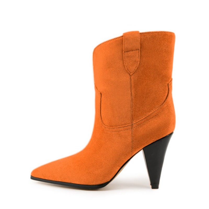 Ethnic And Fashion - Bicolor Spike talons tirer sur bottes