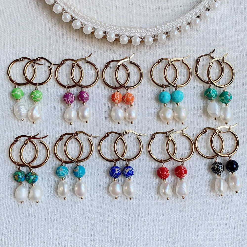 Boucles d'oreilles en perles b - Aura Ethnic Fashion avis et prix