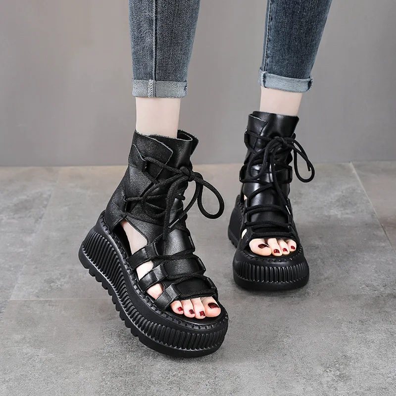 Bottines ethniques en cuir vér - Ethnic And Fashion avis et prix