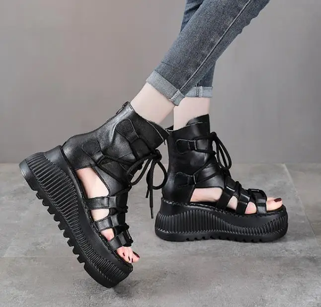 Bottines ethniques en cuir vér - Ethnic And Fashion avis et prix