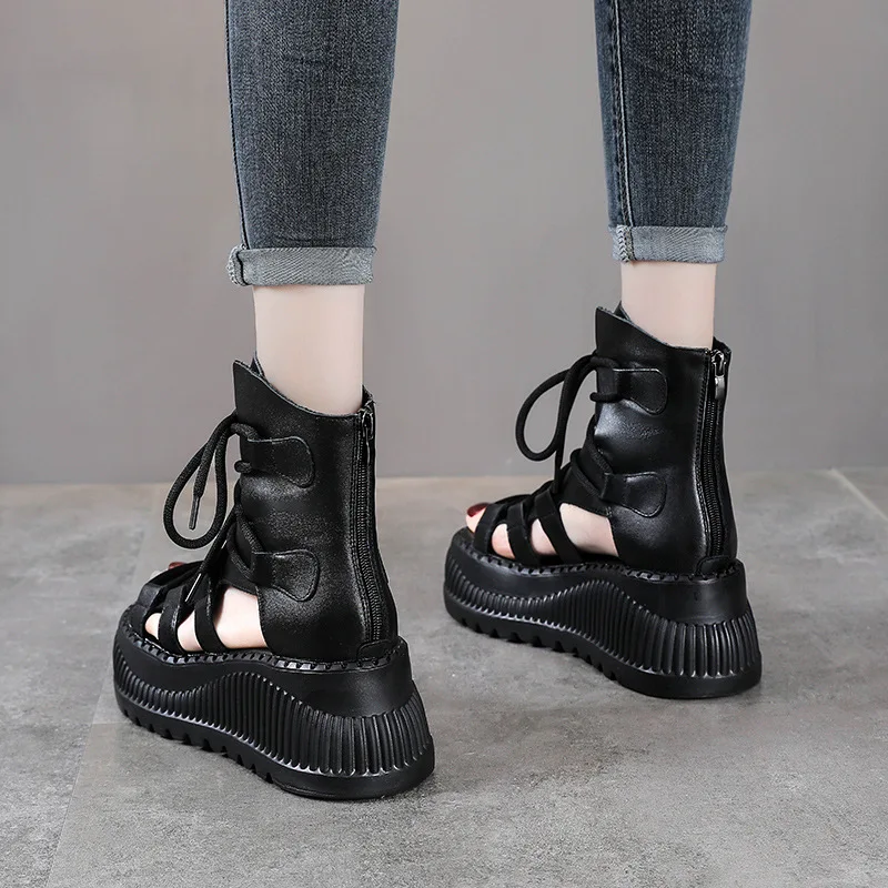 Bottines ethniques en cuir vér - Ethnic And Fashion avis et prix