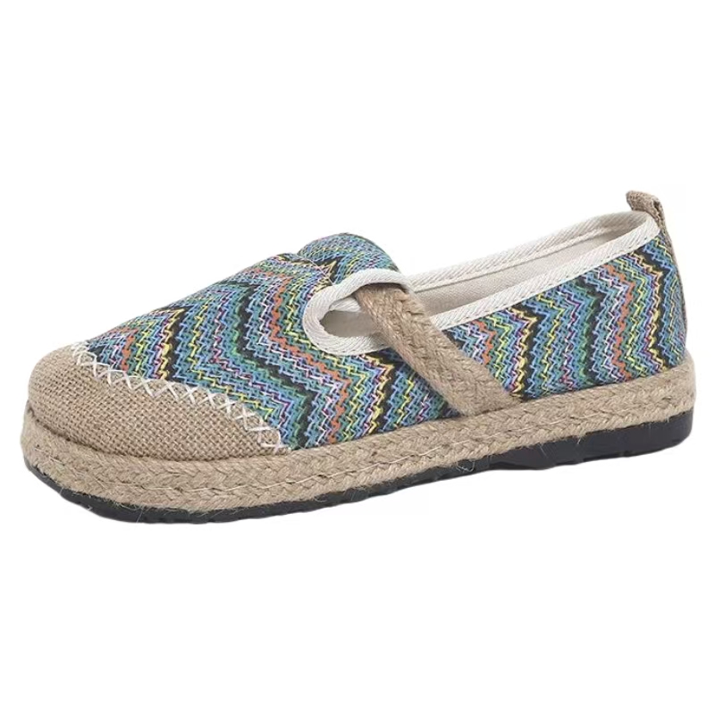 Chaussures en tissu rayées de  - Ethnic Fabric avis et prix