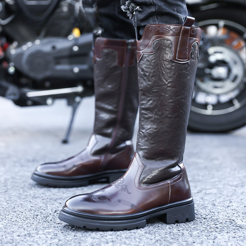 Bottes mi-mollet pour hommes b - Ethnic And Fashion avis et prix