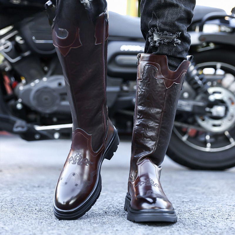 Bottes mi-mollet pour hommes b - Ethnic And Fashion avis et prix
