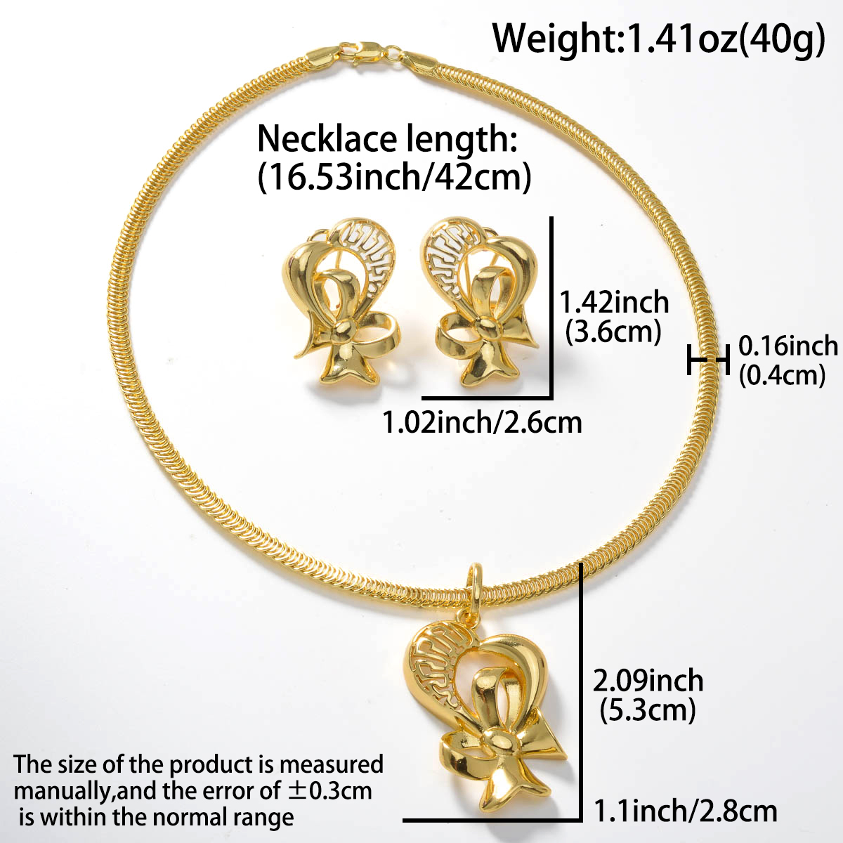 Parure de bijoux plaqués or 18 - Ethnic Fashion In Dubai avis et prix