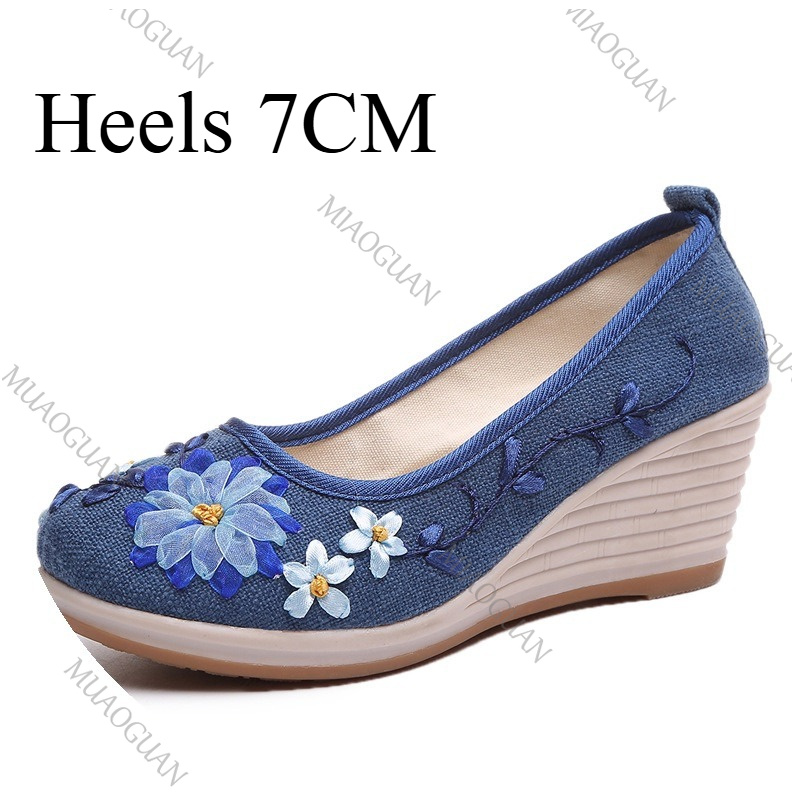 Chaussures compensées brodées  - Ethnic And Fashion avis et prix