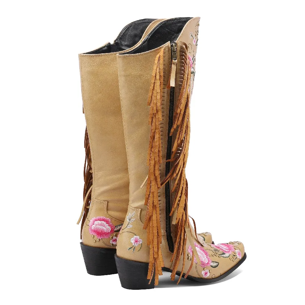 Mode broderie fleur Western ge - Ethnic And Fashion avis et prix
