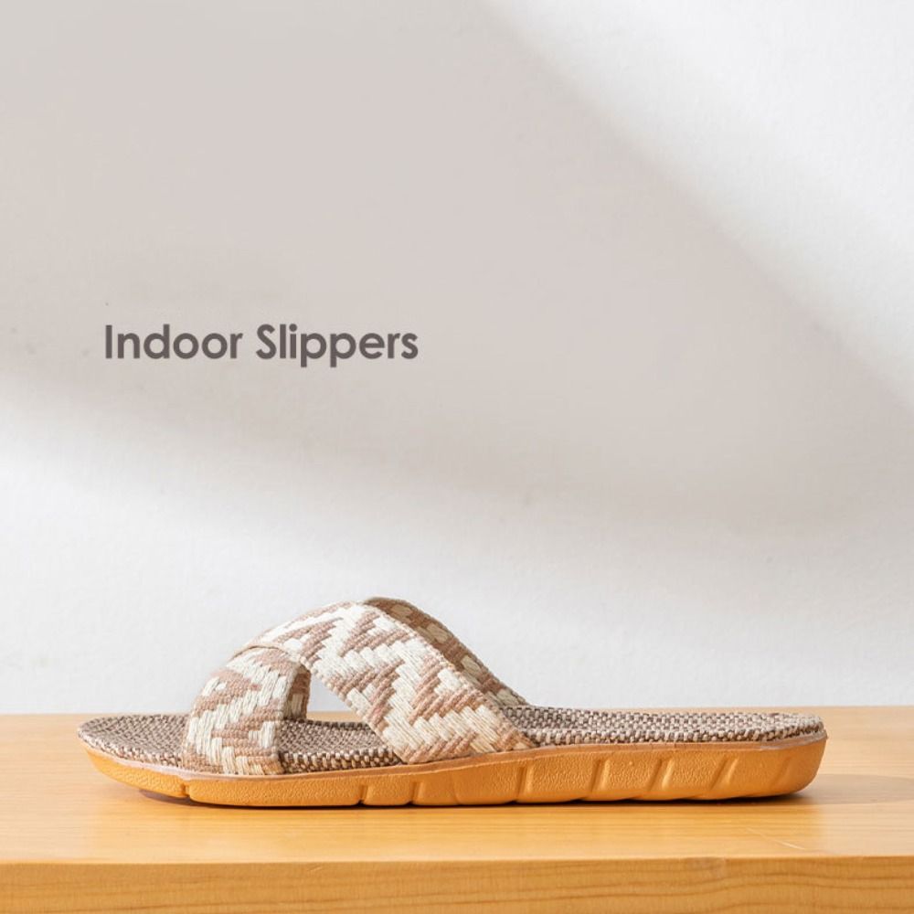 Chaussons croisés en lin style - Ethnic And Fashion avis et prix